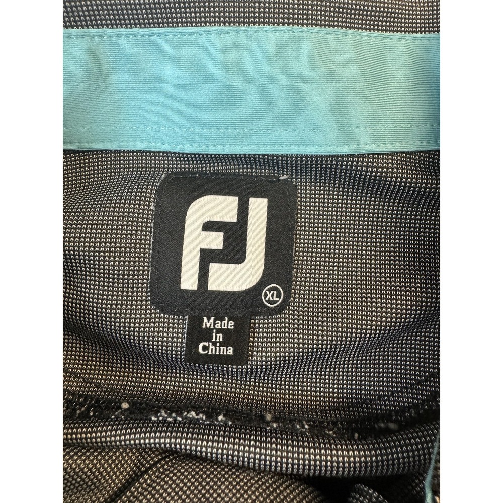 FootJoy Polo Shirt Mens XL GlenOaks Country Club Golf Performance Stripe - Picture 2 of 4